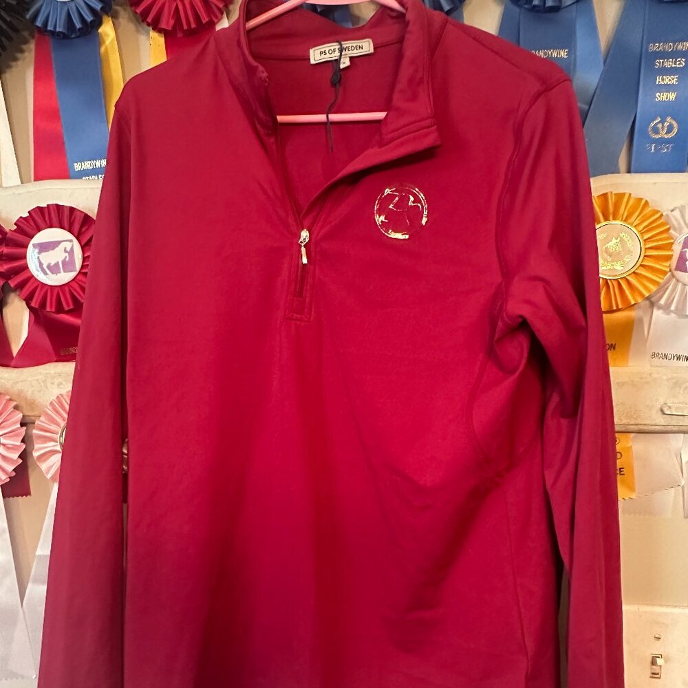PS of Sweden XL Scarlet Baselayer Equestrian Long Sleeve Horse Riding Shirt